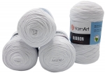 Ribbon Textilgarn, 4 x 250 Gramm Jersey- Garn, gesamt 500m Lauflänge, Stoffgarn, Auswahl